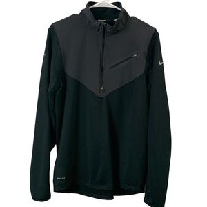 Nike Black‎ Zip Pullover Size Medium
